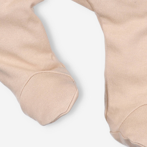 Półśpiochy z bawełny organicznej Turtles Nini brązowy