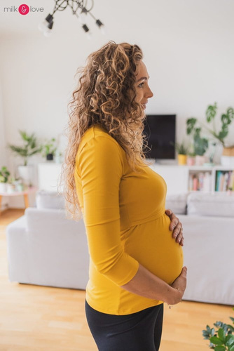 Bluzka ciążowa i do karmienia Milk Shirt Milk&Love mango mohito