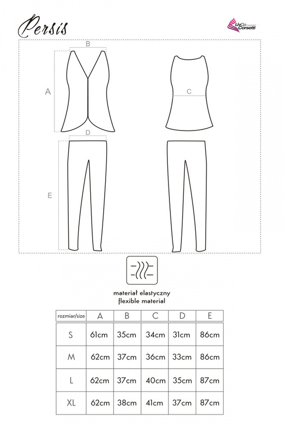 Piżama damska Persis LC 90042-1 LivCo Corsetti Fashion