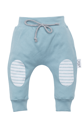 Spodnie niemowlęce dresowe "SWEET DREAMS" Makoma łatki