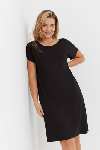 Koszula nocna 737 Velar Forex - czarny