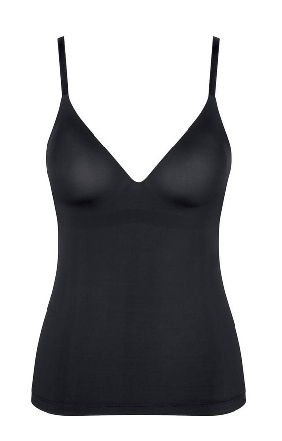 Bra-shirt Koszulka na ramiączkach Sloggi wow comfort - black