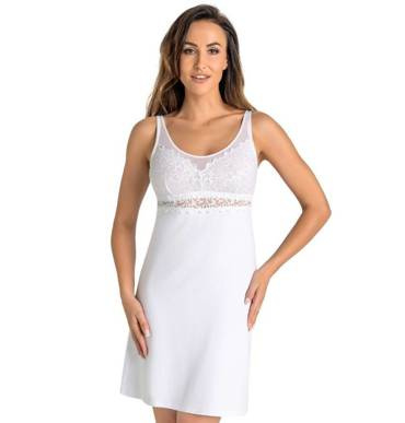 Koszula nocna na ramiączkach Esso Teyli - biały