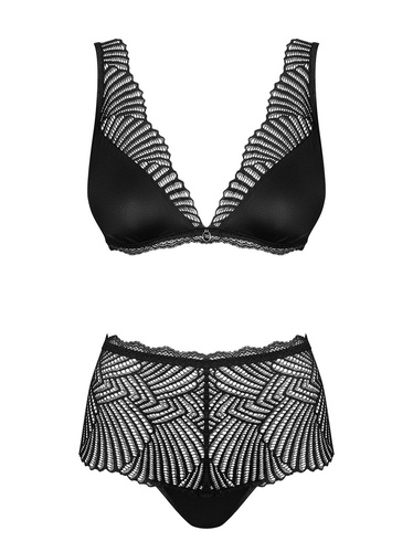 Komplet 2-częściowy Klarita Obsessive czarny +