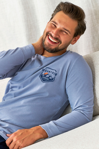 PMB.7139 Piżama Męska Doctor Nap - sky blue