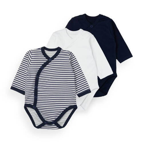 Body rozpinane trzypak Paski Martex granat