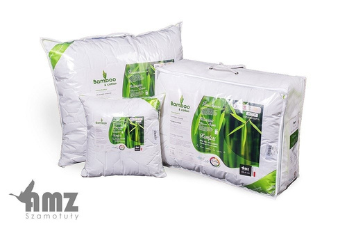 Poduszka antyalergiczna Bamboo pikowana AMZ biały