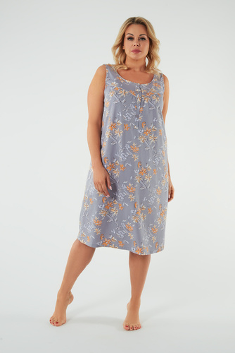 Koszula nocna, szerokie ramiączka Nidri Italian Fashion - druk