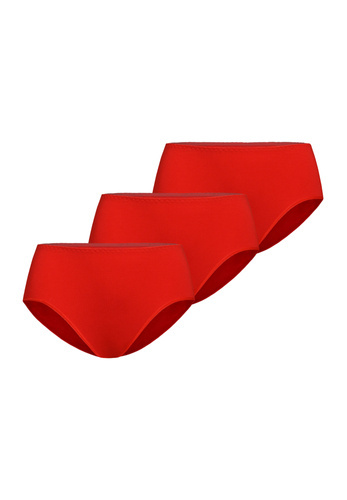 Wielopak figi wysoki stan Classico Teyli - czerwony