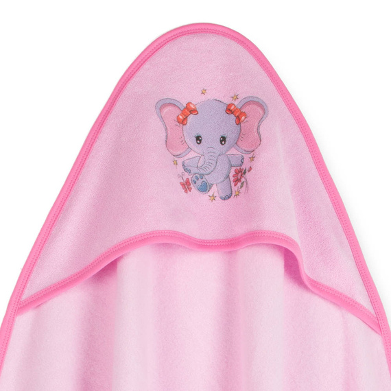Niemowlęce okrycie kąpielowe Słonik Martex różowy