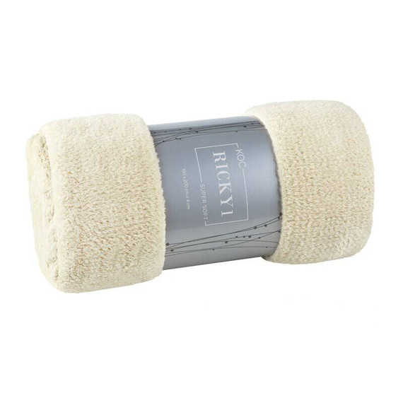 Narzuta z mikrofibry Ricky Eurofirany beżowy