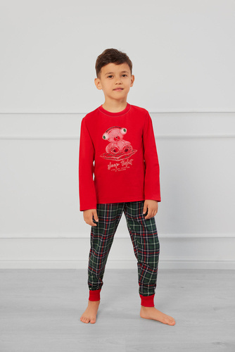 Piżama dla dziecka Fogo Italian Fashion - czerwony/druk