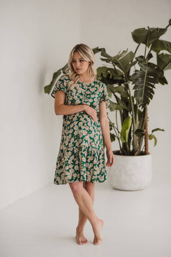 Sukienka ciążowa i do karmienia Lovely Dress Milk&Love zielony