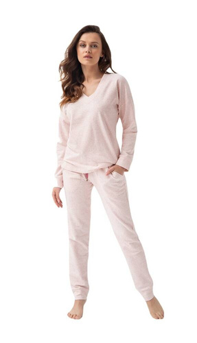 Piżama Damska 333 LUNA- kremowy