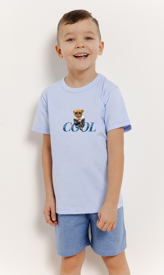 Piżama dla chłopca 3410, 3411 Lucas Taro - błękitny