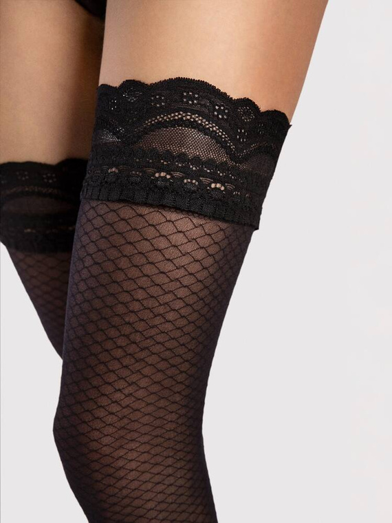 O 4117 Dolcezza Pończochy 20den Fiore - black