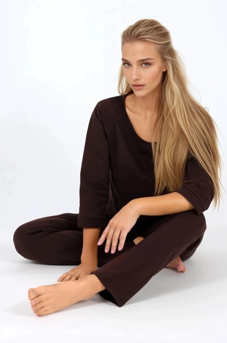 Piżama damska Bonjour Momenti Per Me espresso