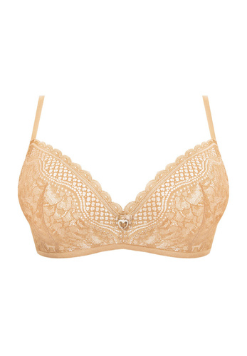 Biustonosz push-up Clarisa Nipplex- beżowy