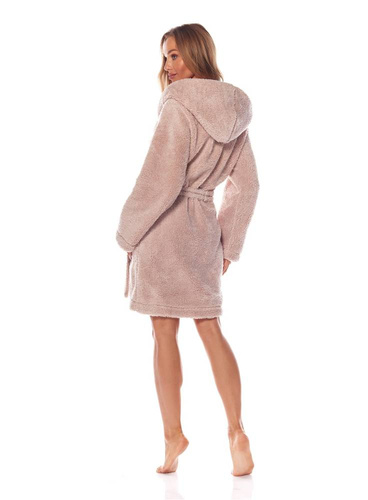 Szlafrok Damski pluszowy 2204 Brandi L&L - angora