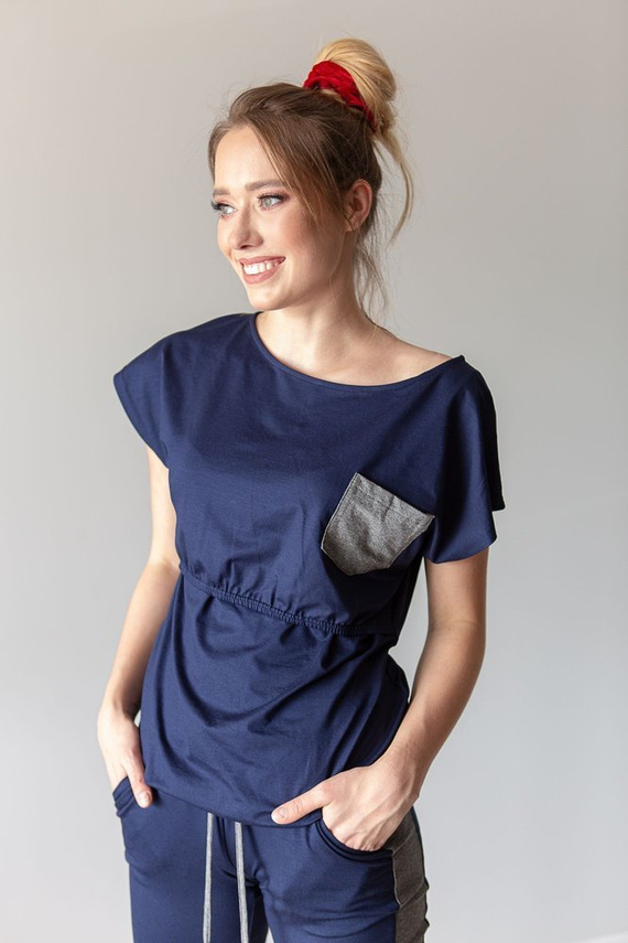 Komplet dresowy 504 MIRACLE- granatowy