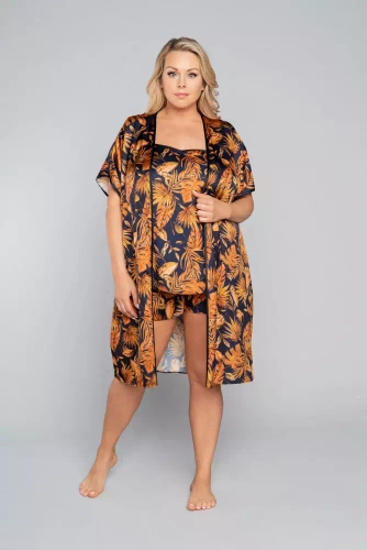 Szlafrok Damski Monstera Italian Fashion- druk