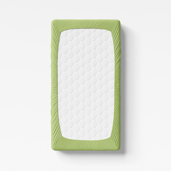 Prześcieradło dziecięce frotte Eevi - zielony