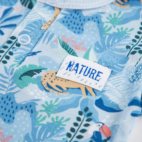 Rampers z nadrukiem Nature Ewa Klucze - druk niebieski