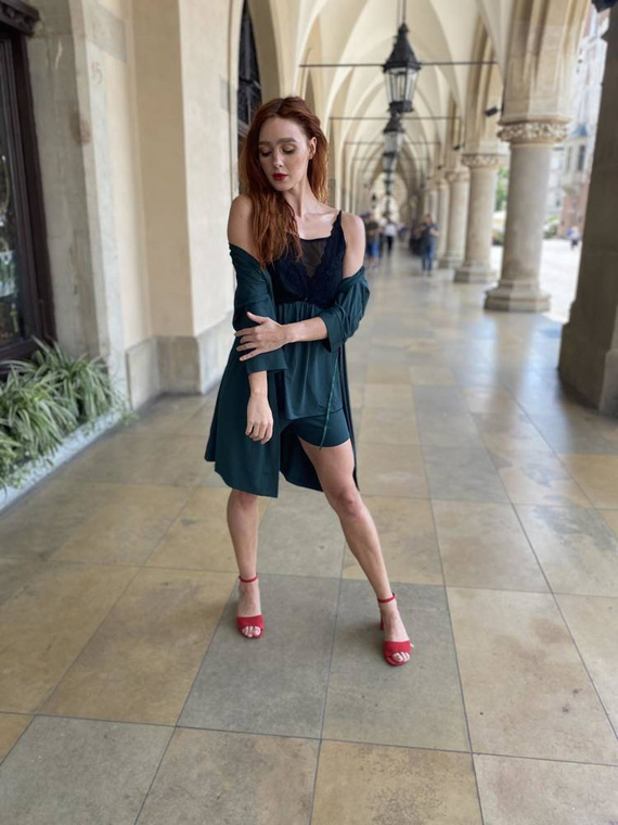 Piżama Damska 612 Artemise Forex- zielony