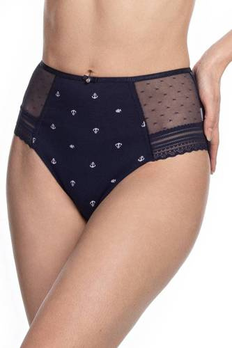 Figi Damskie L-1455 MD A'2 Lama granatowy