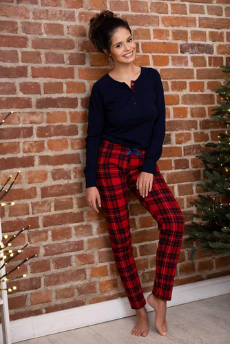 Piżama damska Yvette Sensis - granatowy