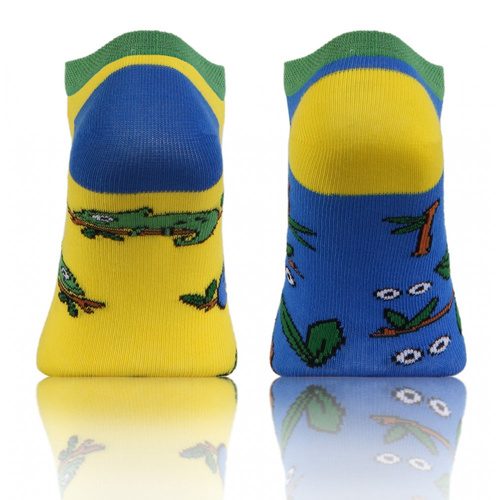 Kameleon Skarpety stopki finest cotton dwie różne Sesto Senso niebieski