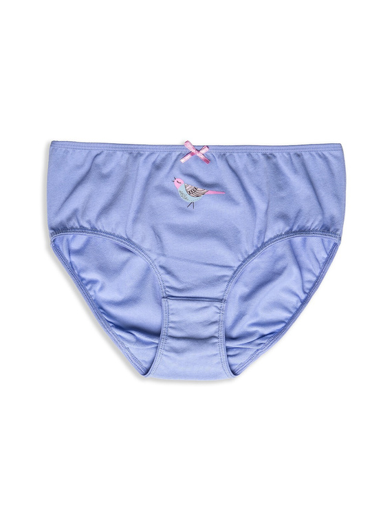 Figi Damskie L-122 BI-49 A'2 Lama niebieski biały różowy