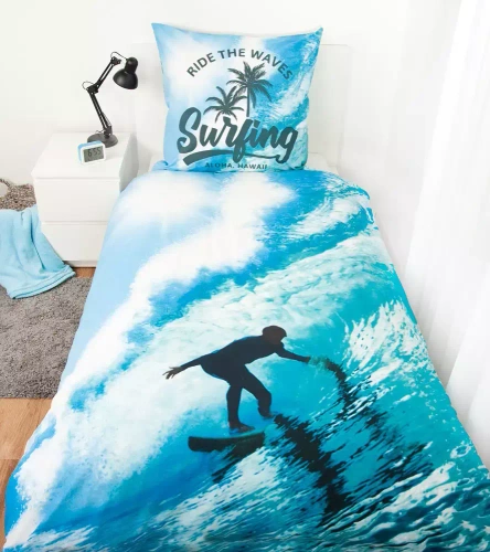 Pościel dziecięca bawełniana Surfer Hawaje Herding