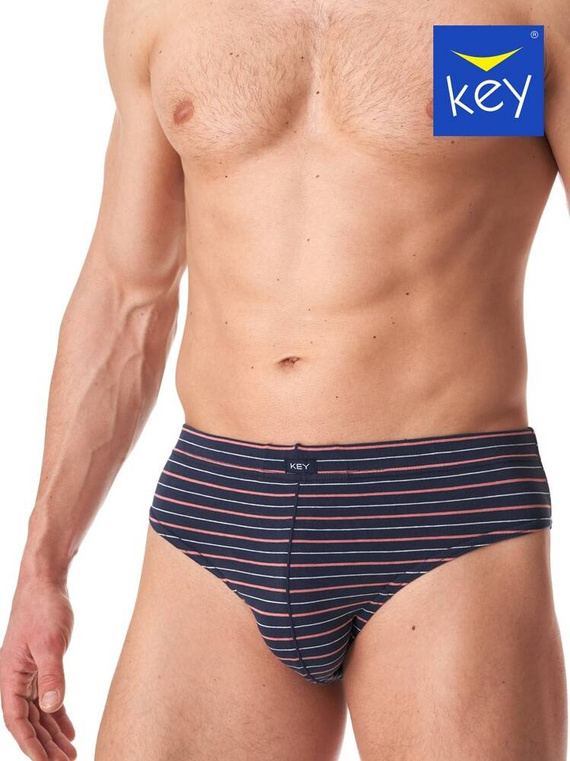 Slipy męskie MPP 355 2-pak Key czerwony granatowy