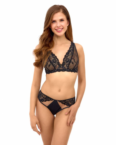 Biustonosz miękki bralette 2511 Lupoline-czarny