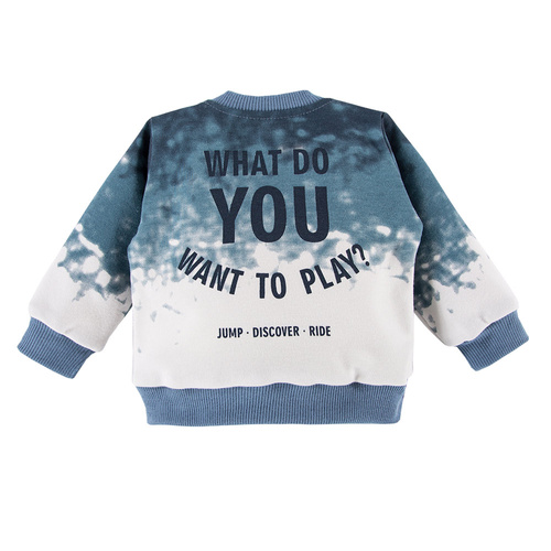 Bluza dresowa Jump Eevi- szary/niebieski