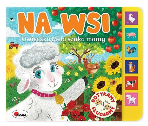 DOTYKAMY I SŁUCHAMY – Książeczka Sensoryczna AWM dla Niemowląt