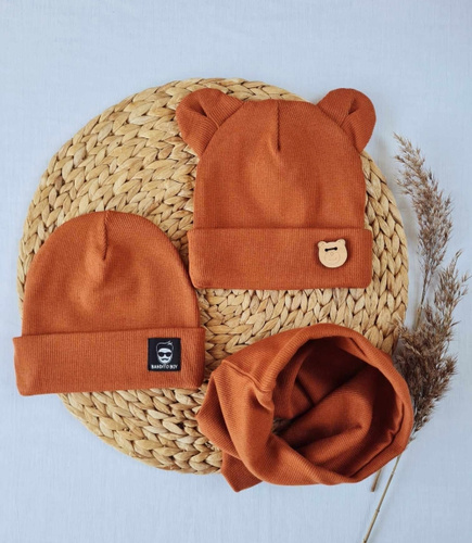 Czapka 2415P Bandito boy prążek podwójna Marija - cynamon