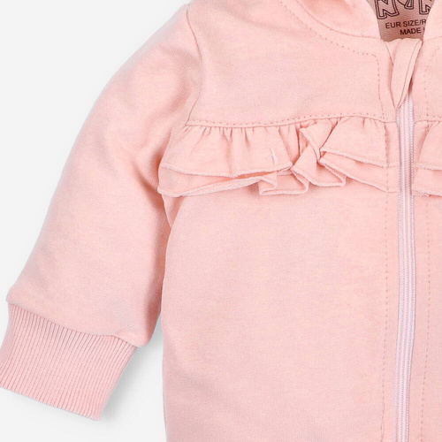 Bluza dresowa z bawełny organicznej Sunny Nini różowy  