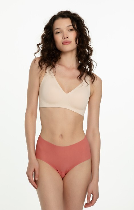 Julimex Mousse Maxi koralowe – figi damskie bezszwowe, ultralekkie i niewidoczne pod ubraniem