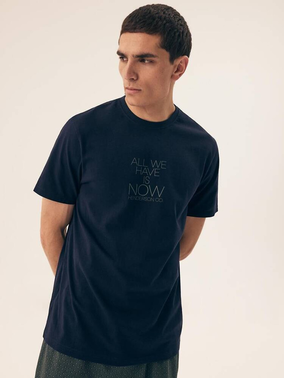 Piżama Męska 42632 Premium Henderson - granatowy