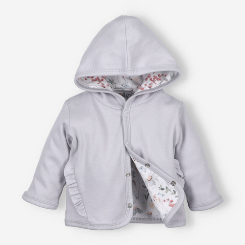 Bluza dresowa z bawełny organicznej Łąka Nini szary