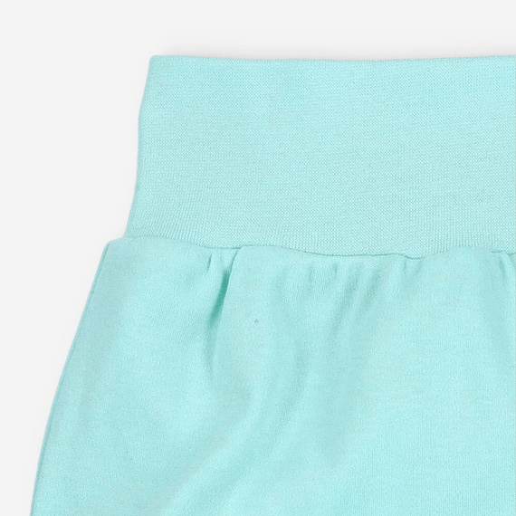 Półśpiochy z bawełny organicznej Morskie Zwierzątka Nini błękitny