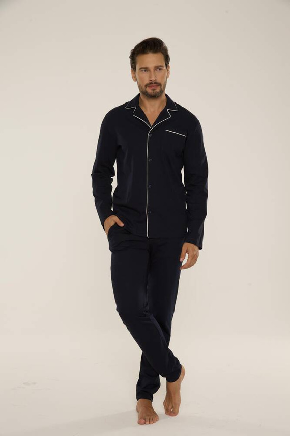 Piżama Męska 729 Norberto De Lafense - granat