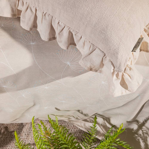 Poszewka lniana Seville Eurofirany kremowy