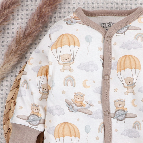 Pajacyk niemowlęcy Nini Sky Journey | Naturalna bawełna organiczna, delikatność od pierwszego dnia