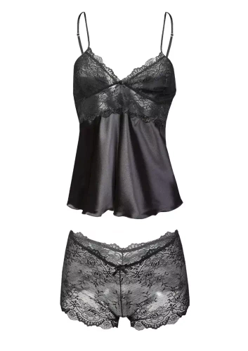  Komplet piżama damska Nevada DKaren - czarny