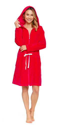 SWO.1008 Szlafrok damski Doctor Nap - viva magenta