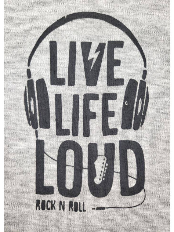 "Music" Półśpioch bawełniany Terjan - szary