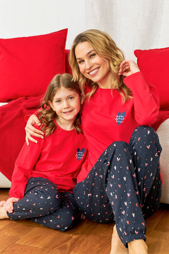 PM.7130 Piżama Damska Doctor Nap - hearts